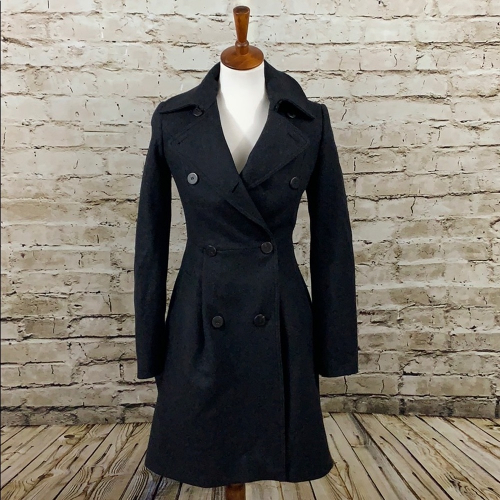 || All Saints | Grey Hepburn Wool Coat UK4/US0 NWT